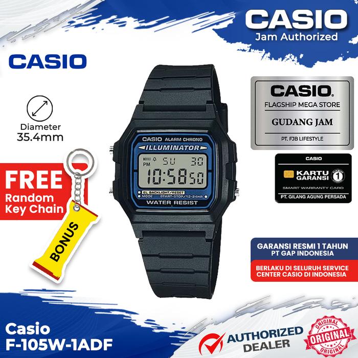 Gambar Casio General F-105W-1ADF F-105W F-105 F105W F 105W dari Cerita Bandung Official Kota Bandung Tokopedia