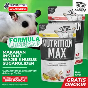 Protein mix makanan harian langsung seduh sugar glider praktis bergizi