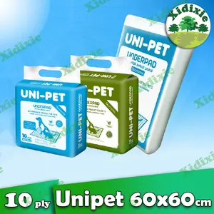Unipet Underpad uk 60x45cm dan 60x90cm size M dan XL training pad