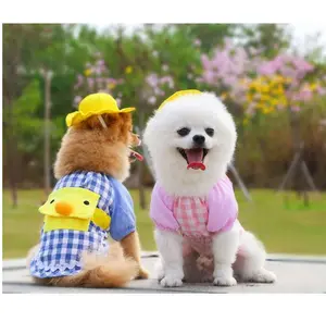Baju Anjing Dapat Topi Lucu Baju Kucing Lucu Pakaian Hewan Pet CLothes