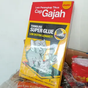 Cap Gajah Lem Perangkap Tikus Super Glue Teknologi Ekstra Lengket 1 pcs Baru
