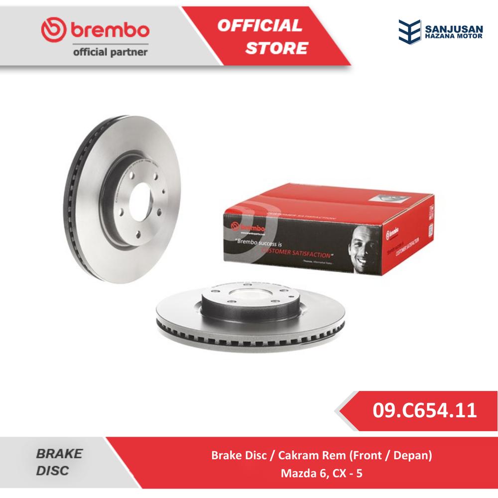Brake Disc Front / Piringan Rem Dpean Brembo Mazda CX-5 - 09.C654.11