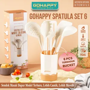 SPATULA SET ISI 5 PIECE 2025 Plengkap Panci teflon cetakan kue baking