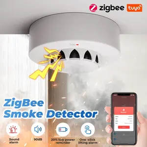 SMATRUL Detektor Asap Smoke Detector 90 dB Fire Alarm Home Security System Detector Fire Tuya WiFi Zigbee Smart Smoke sensor Alarm | 2.022.0394 | YG004-W-ZIG