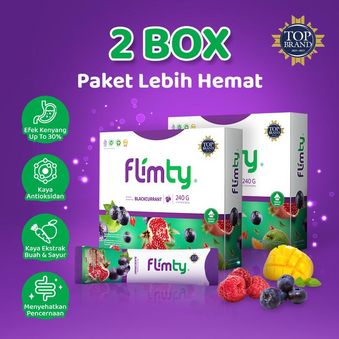 Gambar Flimty Fiber Detox Pelangsing Herbal 2 BOX 32 sachet - BPOM, Original dari Rocket Store Jakarta Kota Administrasi Jakarta Barat Tokopedia