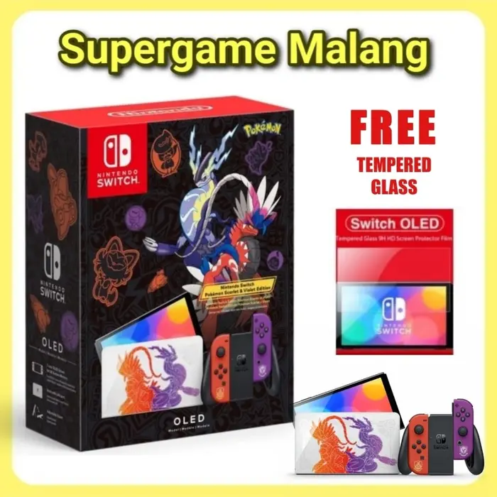Gambar Nintendo Switch Oled Pokemon Scarlet & Violet Console Limited Edition - Cfw 512 Giga dari Supergame Malang Kota Malang 3 Tokopedia