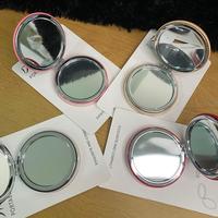 Gambar DR Portable Mirror Macaroon Series Cermin Bulat Glitter Kaca Rias - HITAM POLOS dari GUDANG SKINCARE SBY Kota Surabaya 5 Tokopedia