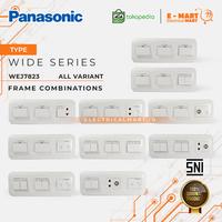 Gambar PANASONIC Saklar 6 tombol 3 gang WEJ Putih Wide Series dari Electricalmart ID Kota Surabaya 3 Tokopedia