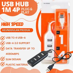 USB HUB 4 Port Panjang 1 M