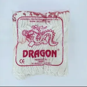Sarung tangan kain rajut proyek bangunan kain katun Dragon