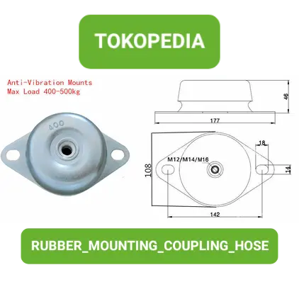 RUBBER ENGINE MOUNTING 400KG-500KG KARET MOUNTING GENSET GENERATOR