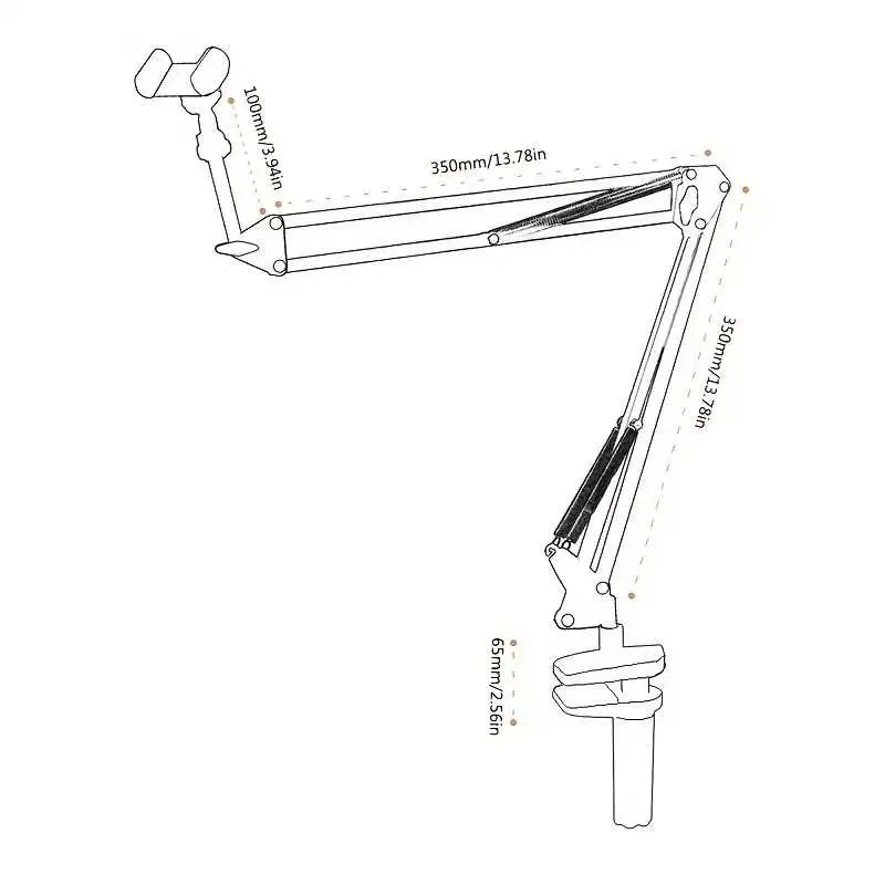 Lazypod Holder Tablet hp Stand jepit meja / dipan kasur 360 - MM4 4
