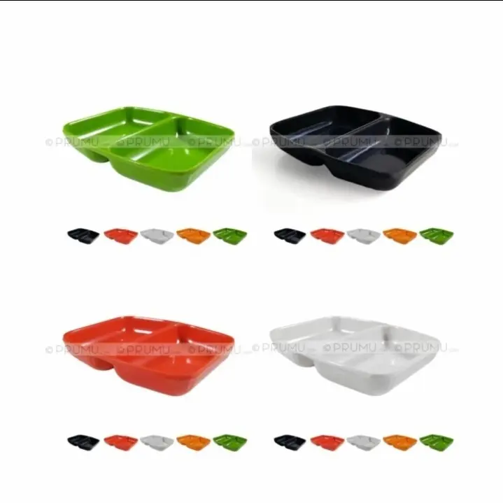 Piring Sambal Sekat 2 / Tempat Sambal Sekat Merek Unica SA-866 0