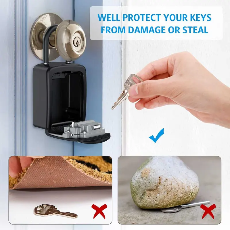 SAFETY BOX KOTAK BRANKAS DINDING PENYIMPANAN KUNCI 4 DIGIT PASSWORD 5