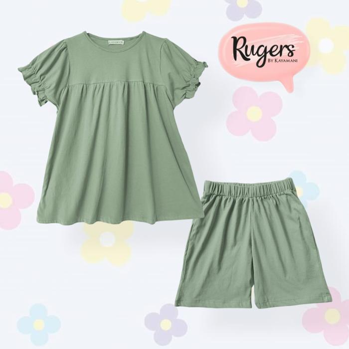 Gambar Rugers By Kayamani - Setelan Anak Perempuan - girly set Sage - 6-7 tahun dari Rugers By Kayamani Kota Tangerang Selatan Tokopedia