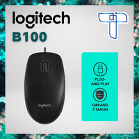 Gambar Mouse Logitech B100 Optical Wired USB Original dari technosify Kota Surabaya 1 Tokopedia