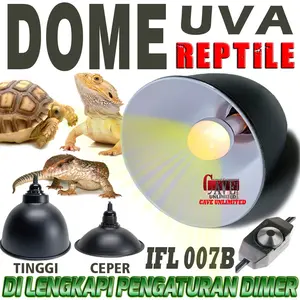 PAKET DOME FITING LAMP GANTUNG+LAMPU SPOT UVA PENGHANGAT REPTILE TORTO
