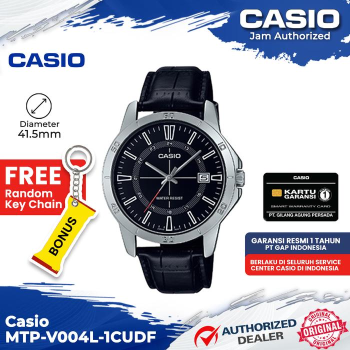 Gambar Casio Original MTP-V004L-1CUDF Jam Tangan Pria Analog Leather Black dari Cerita Bandung Official Kota Bandung Tokopedia