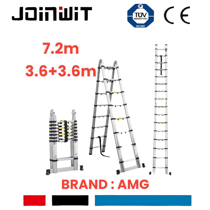 Gambar Tangga Lipat 3.6+3.6 Teleskopik 7.2 M Double Telescopic 7,2 Meter dari Joinwit Kota Administrasi Jakarta Utara Tokopedia