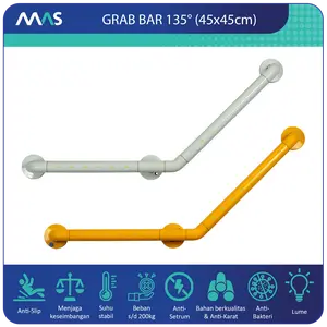 MAS Grab Bar 135° (45x45cm) - Rel Pegangan Anti-Slip utk keseimbangan