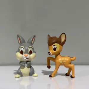DISNEY 100 BAMBI & THUMPER Mini Figure Set Cow Play Cow Moo CPCM