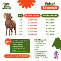 Gambar Paket Aqiqah Ekonomis Box Kaya Halal Market - Betina 50 Box dari Kaya Halal Market Jakarta Selatan 2 Tokopedia