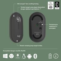 Gambar Logitech Pebble Wireless Bluetooth Mouse  M350s - Graphite dari Fenix Gadget Kota Administrasi Jakarta Pusat 2 Tokopedia