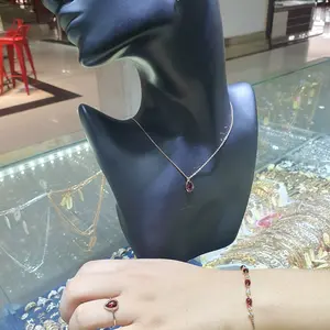 satu set batu garnet emas 755