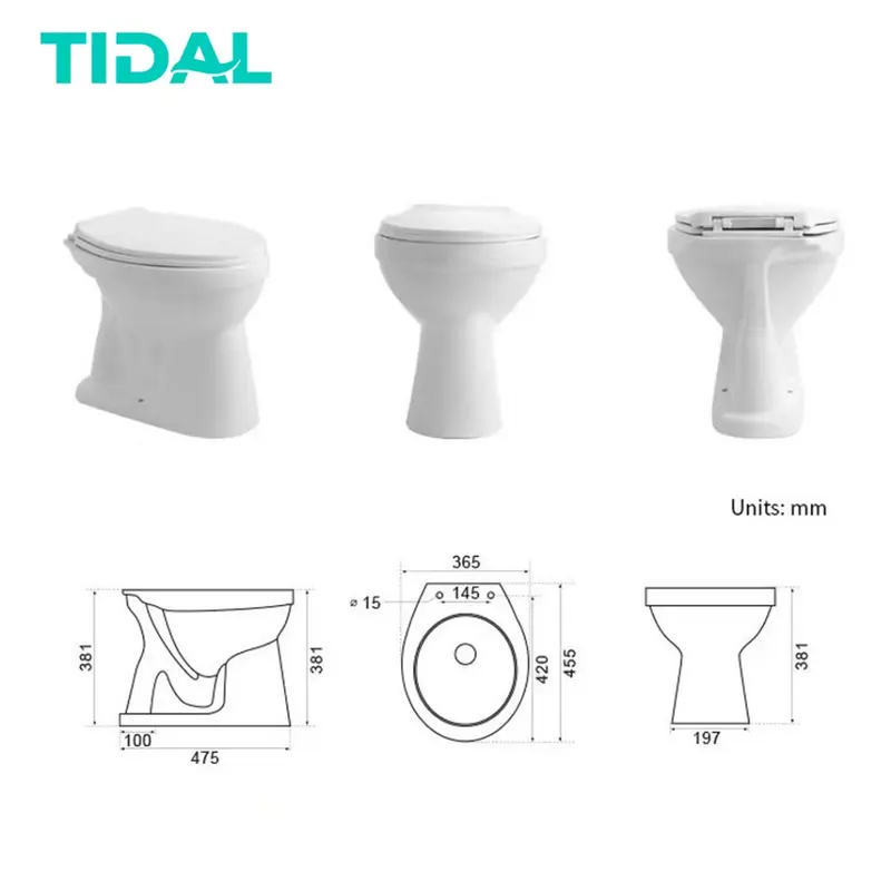 Closet Duduk + Tutup Volk C-509 White 3