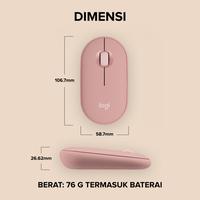 Gambar Logitech Pebble Wireless Bluetooth Mouse  M350s - Graphite dari Fenix Gadget Kota Administrasi Jakarta Pusat 3 Tokopedia