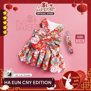 Harness Tali Anjing Kucing Imlek | Baju Tali Anjing Premium / Ha-Eun
