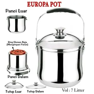EUROPA POT 7 LITER RANTANG TUNGGAL TAHAN PANAS 24 JAM