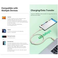 Gambar Baseus Habitat Fast Charging Kable Charger Type-C to Type-C 100W - Wheat Pink, 1m dari ST-Toms.co Kota Administrasi Jakarta Utara 5 Tokopedia