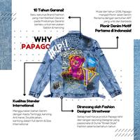 Gambar PAPAGO - JAKET JEANS - JAKET DENIM PRIA - LEGENDARY - M dari Papago Kota Bekasi 4 Tokopedia