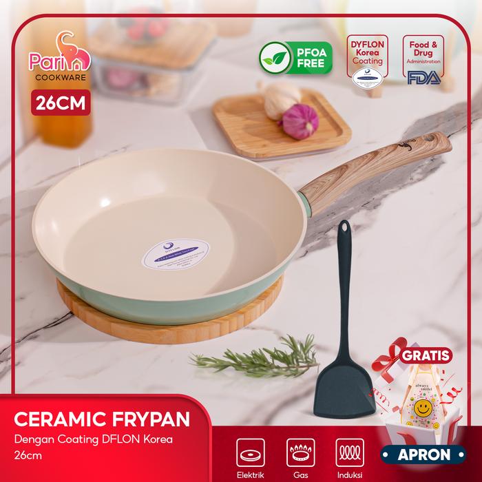 Gambar PARIM Cookware Fry pan 26cm DYFLON Ceramic Coating Wajan Anti Lengket dari Parim Official Store Kota Tangerang Tokopedia