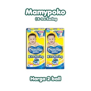 Mamypoko Pants X-tra Kering Paket 2 Ball S38 M32 L28 XL26