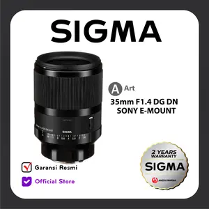 Sigma 35mm F1.4 DG DN Art untuk Sony E-Mount LEICA LUMIX L-MOUNT Lensa Full-Frame Aperture dengan Lapisan Super Multi-Layer dan Desain Weather-Sealed Garansi Resmi 3 Tahun