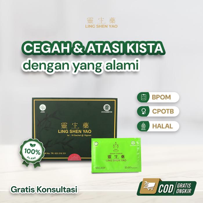 Gambar Obat Miom Herbal | Ling Shen Yao | Kanker Kista Miom | Serbuk dari Ling Shen Yao ID_NEW Kota Bandung Tokopedia