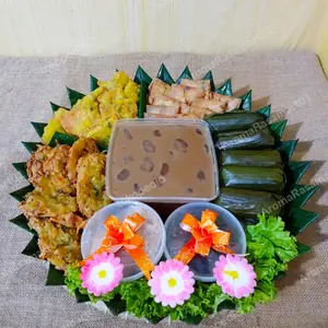 paket takjil/paket takjil buka puasa/paket takjil snack/paket takjil/Bubur mutiara/Kolak