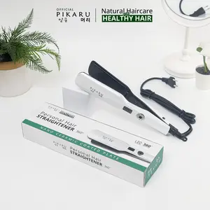 Pikaru Personal Hair Straightener 360 - Catokan Rambut dengan Plat Keramik Digital 120-230°C & Fitur Temperature Lock
