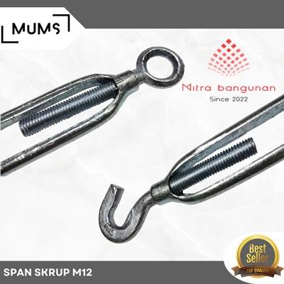 Gambar span skrup m12 / trunbuckle m12 / jarum keras m12 dari MITRA BANGUNAN 888 Kota Tangerang Tokopedia