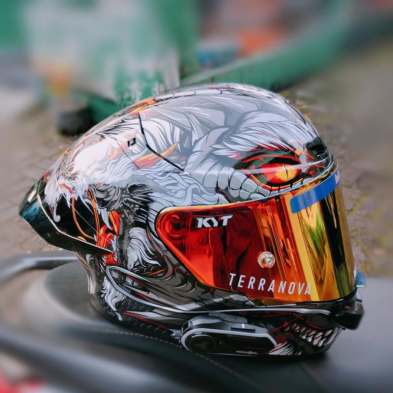 helm kyt tt course repaint livery dragon TikTok Shop