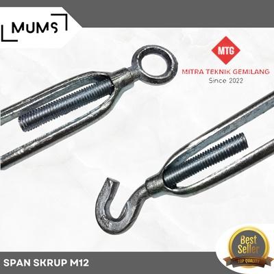 Gambar span skrup m12 / trunbuckle m12 / jarum keras m12 dari Mitra Teknik Gemilang 88 Kota Tangerang Tokopedia