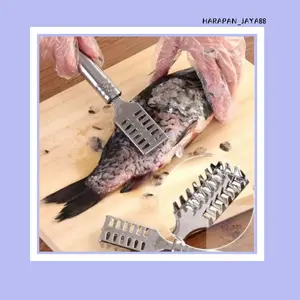 ALAT PEMBERSIH SISIK IKAN / PENGUPAS SISIK IKAN STAINLESS STEEL BEST
