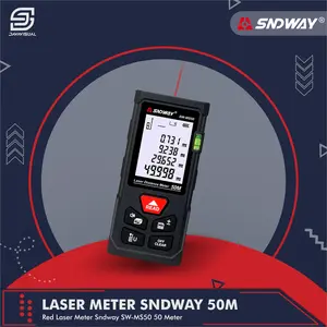 Laser Meter SNDWAY 50M SW- MS50 Distance Digital Meteran Waterpass