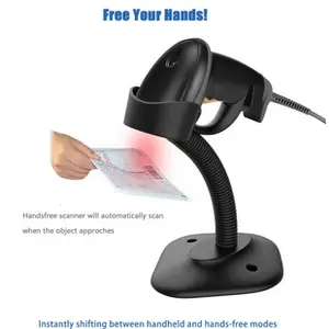 WIRELESS BARCODE SCANNER PRJ 888 2D 1D + STAND QR CODE EFAKTUR H4B