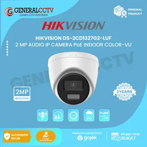 HIKVISION DS-2CD1327G2-LUF 2 MP AUDIO IP CAMERA PoE INDOOR COLOR-VU