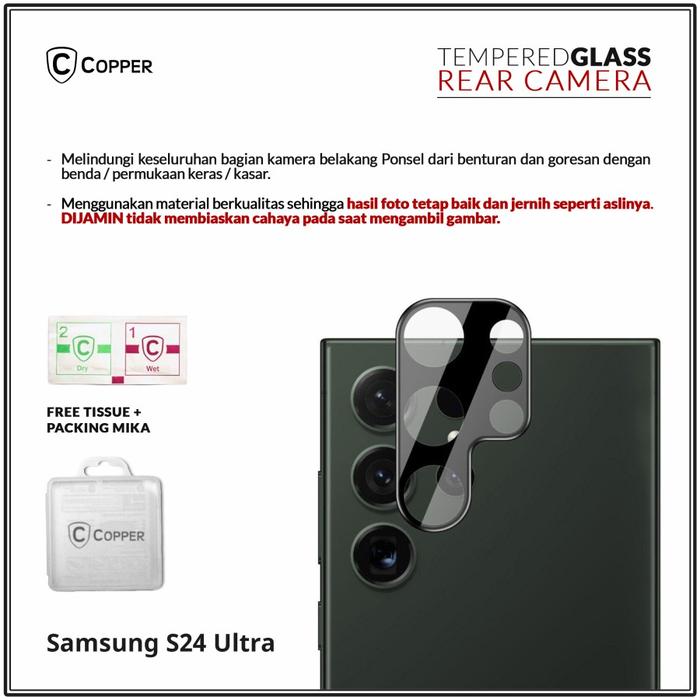 Gambar COPPER - Kompatibel untuk Samsung S24 / S24 Plus / S24 Ultra - Pelindung Kamera Full Black - S24 dari Copper Official Balikpapan Kota Balikpapan Tokopedia