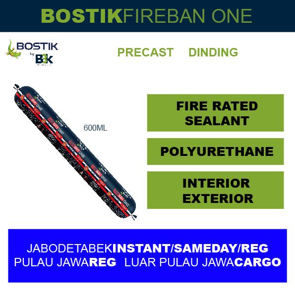 Gambar Bostik Fireban One Polyurethane PU Fire Rated Sealant 600 ml dari Bostik by B3K Kota Administrasi Jakarta Utara Tokopedia