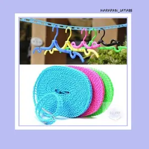TALI JEMURAN 5 METER CLOTHES LINE LAUNDRY BAJU JEMURAN